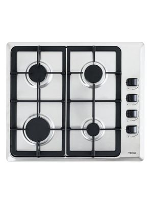 Encimera a Gas 4 Quemadores HLX640 Inox Parrilla FF