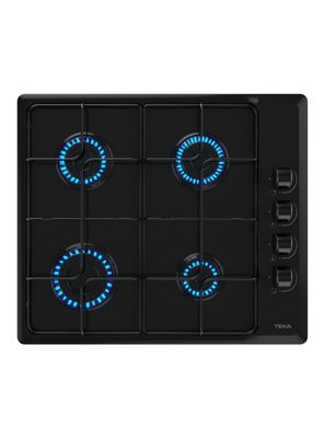 Imagen 1 del producto Encimera Gas 4 Quemadores HLX640 Negro Parrilla FF