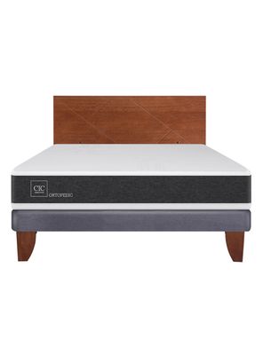 Imagen 2 del producto Cama Europea Ortopedic 2 Plazas Base Normal + Respaldo New Villarrica