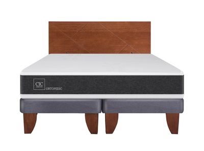 Imagen 2 del producto Cama Europea Ortopedic 2 Plazas Base Dividida + Respaldo New Villarrica