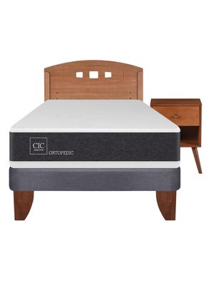 Imagen 2 del producto Cama Europea New Ortopedic 1.5 Plazas + Set Muebles New Gales