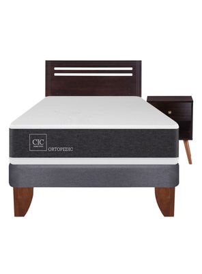 Imagen 2 del producto Cama Europea New Ortopedic 1.5 Plazas + Set Muebles New Munich