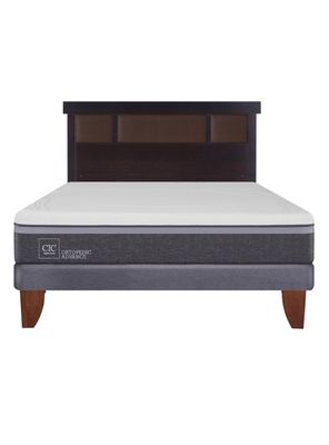 Imagen 2 del producto Cama Europea Ortopedic Advance 2 Plazas Base Normal + Respaldo New Dublín Chocolate