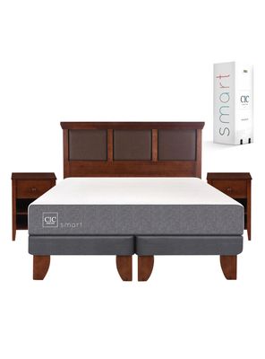 Imagen 2 del producto Cama Europea Smart 2 Plazas Base Dividida + Set Muebles New Torino Caramelo