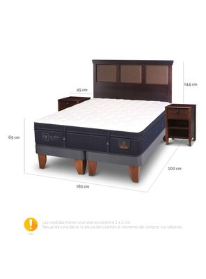 Imagen 2 del producto Cama Europea Super Premium King New Torino Chocolate + Set Muebles