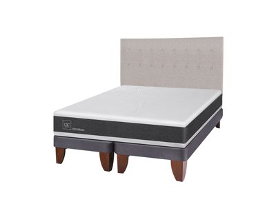 Cama Europea New Ortopedic King + Respaldo Tigris