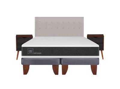 Imagen 2 del producto Cama Europea New Ortopedic King + Set Muebles Tigris