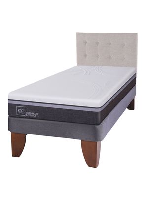Cama Europea Ortopedic Advance 1.5 Plazas + Respaldo Tigris