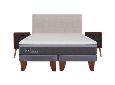 Imagen 2 del producto Cama Europea Ortopedic Advance King + Set Muebles Tigris