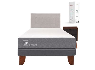 Imagen 2 del producto Cama Europea Smart 1.5 Plazas + Set Muebles Tigris