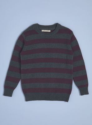 Sweater con Rayas Cuello Redondo Niño