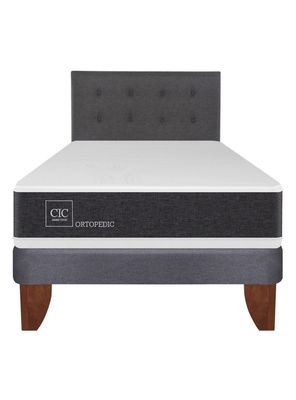 Imagen 2 del producto Cama Europea New Ortopedic 1.5 Plazas + Respaldo Eufrates