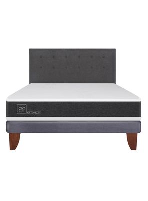 Imagen 2 del producto Cama Europea New Ortopedic 2 Plazas Base Normal + Respaldo Eufrates