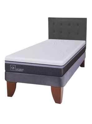Cama Europea Ortopedic Advance 1.5 Plazas + Respaldo Eufrates