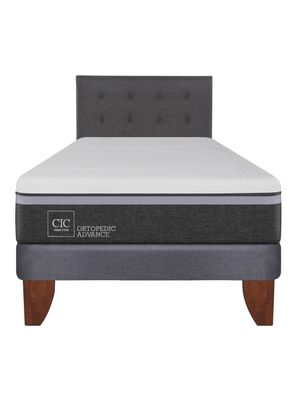 Imagen 2 del producto Cama Europea Ortopedic Advance 1.5 Plazas + Respaldo Eufrates