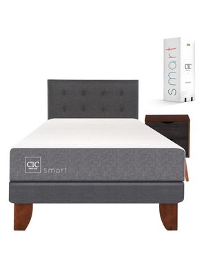 Imagen 2 del producto Cama Europea Smart 1.5 Plazas Base Normal + Set Muebles Eufrates