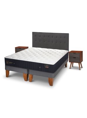 Cama Europea Premium King Eufrates + Set Muebles