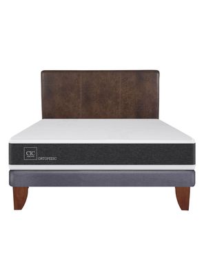 Imagen 2 del producto Cama Europea New Ortopedic 2 Plazas Base Normal + Respaldo Baker