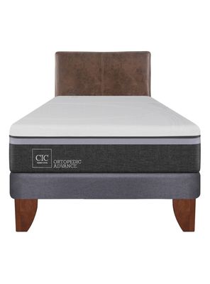 Imagen 2 del producto Cama Europea Ortopedic Advance 1.5 Plazas + Respaldo Baker