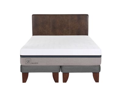 Imagen 2 del producto Cama Europea Balance 2 Plazas Base Dividida + Respaldo Baker