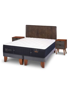 Cama Europea Premium King Baker + Set Muebles
