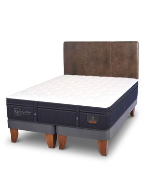 Imagen 1 del producto Cama Europea Super Premium 2 Plazas Base Dividida + Respaldo Baker
