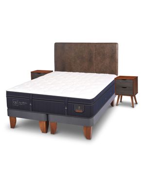 Cama Europea Super Premium King Baker + Set Muebles