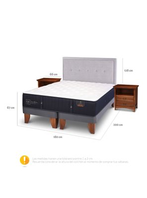 Imagen 2 del producto Cama Europea Premium King Ganges + Set Muebles