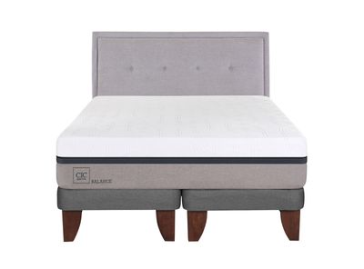 Imagen 2 del producto Cama Europea Balance 2 Plazas Base Dividida + Respaldo Ganges
