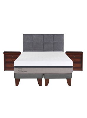 Imagen 2 del producto Cama Europea Balance 2 Plazas Base Dividida + Set Muebles Tamesis