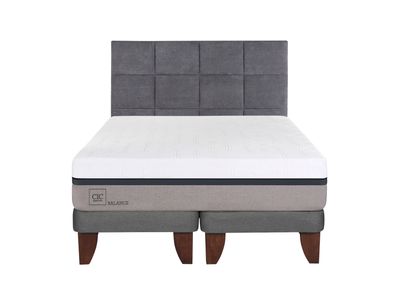 Cama Europea Balance King Base Dividida + Respaldo Tamesis