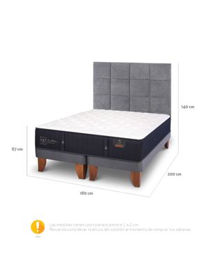 Imagen 2 del producto Cama Europea Premium King + Respaldo Tamesis