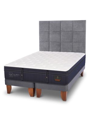 Cama Europea Grand Premium King + Respaldo Tamesis
