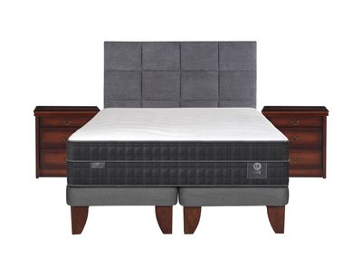 Cama Europea Lux Súper King Base Dividida + Set Muebles Tamesis