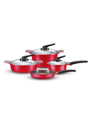 Imagen 2 del producto Batería de Cocina 7 Piezas Natural Rojo