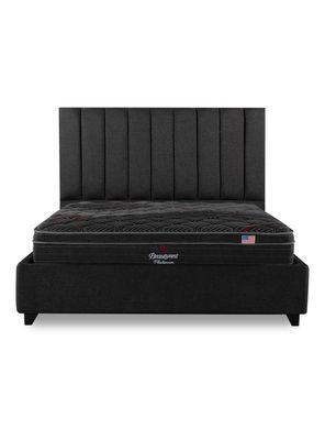 Imagen 2 del producto Cama Bignest Platinum 2 Plazas Base Dividida + Respaldo Tibet Marengo