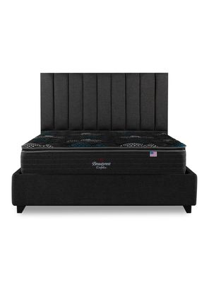 Imagen 2 del producto Cama Europea Bignest Dolphin King + Respaldo Tibet Marengo