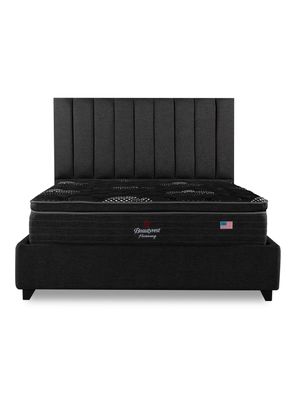 Imagen 2 del producto Cama Europea Bignest Harmony Base Dividida 2 Plazas + Respaldo Tibet Marengo