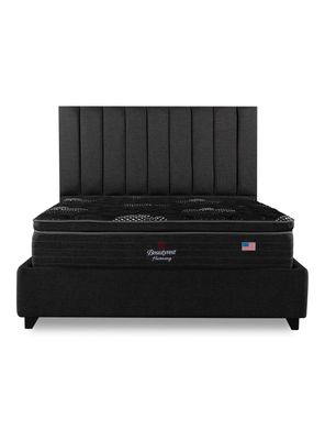 Imagen 2 del producto Cama Europea Bignest Harmony King + Respaldo Tibet Marengo