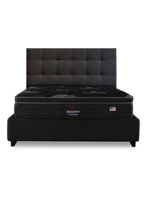 Imagen 2 del producto Cama Europea Bignest Harmony King + Respaldo Tignes Marengo