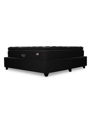 Cama Europea Bignest Harmony King + Respaldo Tignes Marengo