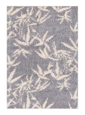 Alfombra Shaggy Guiza 150x200 cm Gris