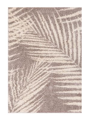 Alfombra Shaggy Guiza 150x200 cm Café
