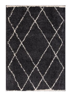 Alfombra Shaggy Guiza 150x200 cm Marengo