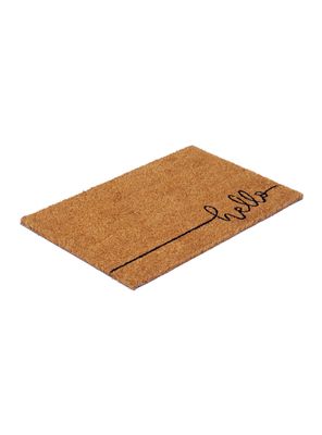 Imagen 2 del producto Limpiapiés Hello 40x60 cm Café