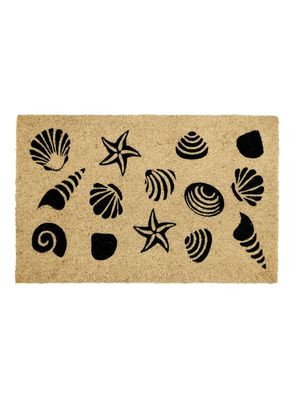 Limpiapiés Shells 45x75 cm Café