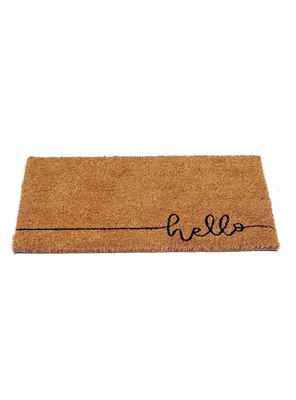 Imagen 2 del producto Limpiapiés Hello 45x75 cm Café
