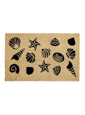 Limpiapiés Shells 60x120 cm Café