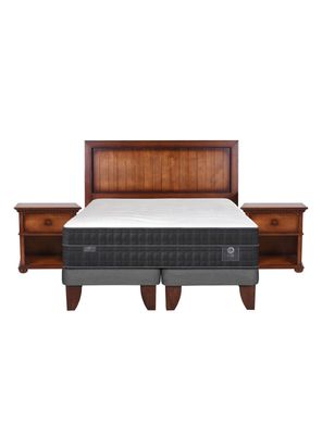 Imagen 2 del producto Cama Europea Lux 2 Plazas Base Dividida + Set Maderas Monterrey