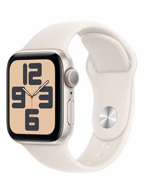 Apple Watch SE GPS Caja Aluminio 40mm Correa Deportiva Blanco Estelar Talla S/M